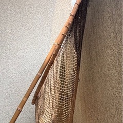 中古◆釣り◆たも網◆破けあり◆長さ約196cmの画像