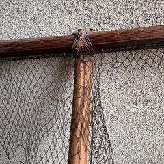 中古◆釣り◆たも網◆破けあり◆長さ約196cmの画像