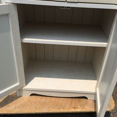 ☆お値下げJM20031S)食器棚/キッチンボード 幅：約58,5cm 高さ：約118cm 奥行：約39cm 中古品【取りに来られる方限定】の画像