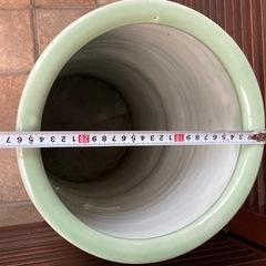 【レトロ】青磁  傘立て の画像
