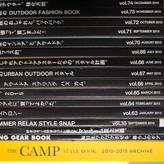 雑誌 GO OUT vol 35,63～91,93　別冊　GO OUT THE CAMP STYLE BOOK 2010-2015 ARCHIVEの画像