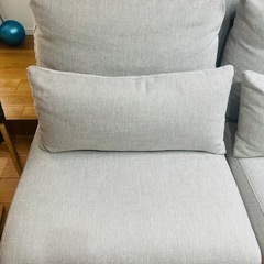 ニトリ　2.5人用布張りソファ　(FK02)の画像