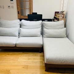 ニトリ　2.5人用布張りソファ　(FK02)