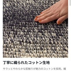 コットン織 玄関マット 赤の画像