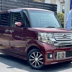 安心の総額表示！車検満たんホンダN-boxカスタム禁煙車Bluetoothナビの画像