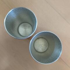 錫器　タンブラー 2個セット　本錫の画像
