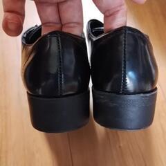男児　フォーマルシューズ　黒　18cmの画像