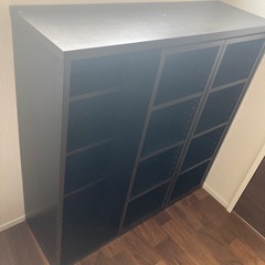 YAMAZEN本棚ダブルスライド大容量コミック370冊の画像