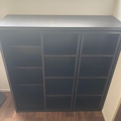 YAMAZEN本棚ダブルスライド大容量コミック370冊の画像