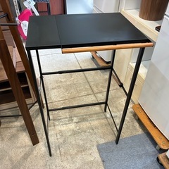 山崎実業 伸縮 おしゃれ 収納 ゴミ箱上ラック レンジ台 キッチン収納 中古 買取 家具 ブラックの画像