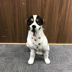 犬の置物 陶器製 セントバーナード