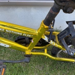 自転車　キッズ　ジャンク　子供 ハマー　HUMMER 金色 20インチ 変速付き の画像