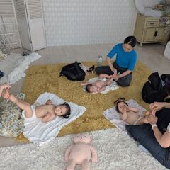 素敵なブース！プロ撮影付きベビーマッサージ・大阪市西区の画像