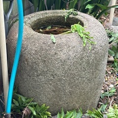 水鉢　庭石の画像