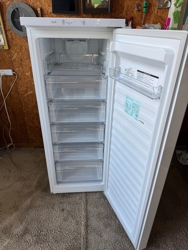 G0304 冷凍庫 冷凍ストッカー フリーザー アクア AQUA 153L 2021年