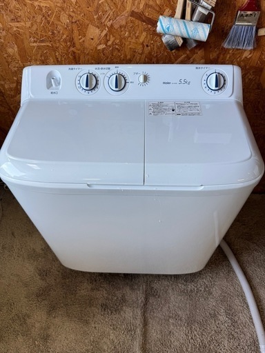 G0303 洗濯機　二槽式洗濯機　ハイアール　Haier 5.5kg 2021年