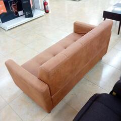 リユースのサカイ太田店★ジモティ割あり★  ソファ キャメル H67×D60×W125 クリーニング済み OJ9969の画像
