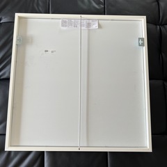 IKEA白い枠のミラーの画像