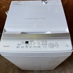 G0302   洗濯機　TOSHIBA 東芝　5kg 2022年　美品