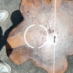 天然木 テーブル 木製 H50cm ブラウン 茶色 古木 スツール ウッドの画像