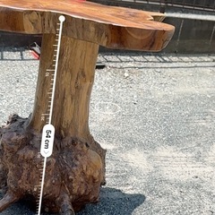天然木 テーブル 木製 H50cm ブラウン 茶色 古木 スツール ウッドの画像