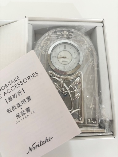 ノリタケ　置き時計　新品