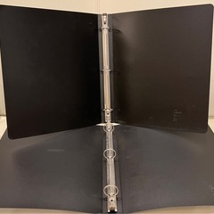 リングファイル　3穴　レター(A4)サイズ3種類4冊　クリアフォルダと仕切り付きの画像