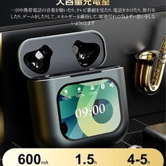 ワイヤレスイヤホン　スマートタッチディスプレイ搭載①の画像