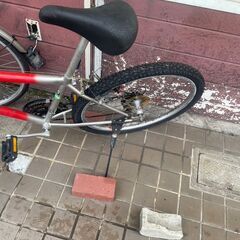 リサイクルショップどりーむ鹿大前店　No276 マウンテンバイク　26インチ　タイヤ劣化　ヒビあり　ギアリアのみ切替可能　激安自転車の画像