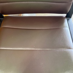 W2507-118 チェア ブラウン ※高さ調節不可 キズ 汚れありの画像