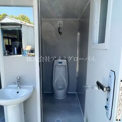 野外対応トイレスペース 2部屋 ウォシュレット 洗面・照明・換気扇付き 仮設トイレよりも良いモノをの画像