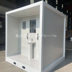 野外対応トイレスペース 2部屋 ウォシュレット 洗面・照明・換気扇付き 仮設トイレよりも良いモノをの画像