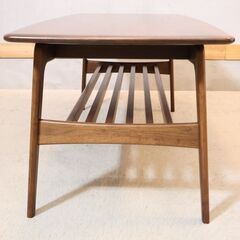 IDC OTSUKA(大塚家具)の人気シリーズNordy(ノルディー)ウォールナット材 センターテーブルです。木目の美しさを活かしたシンプルなデザインのセンターテーブルはカフェ風や北欧スタイルなどに♪の画像