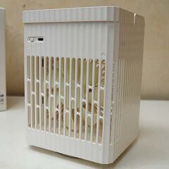 LOMAYA 多機能冷風扇 F855 USB電源 扇風機 卓上 コンパクト 小型 箱付き ホワイト系 LEDライト付き 札幌市 清田区 平岡の画像