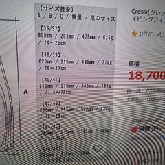 ダイビング　フィン　cressi 　フルフィット　直履きフィンの画像