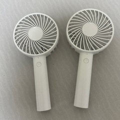 充電式　ハンディ扇風機　2個セットの画像