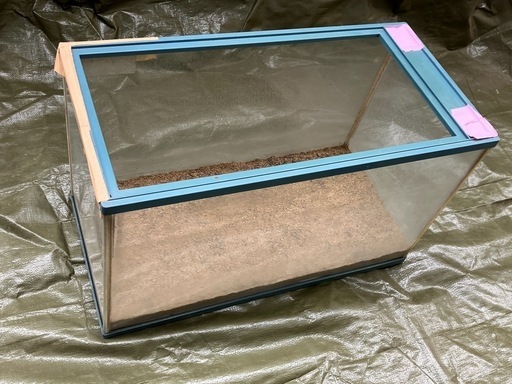 【 魚の飼育・昆虫や動物の飼育に！ 】中古飼育水槽（昆虫飼育のマット付き！）：最適な飼育環境を２個セットで！（2個組）【今季限定】