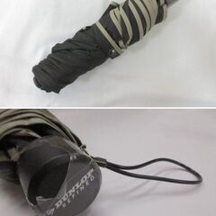 ( せ-A2-8060 )DUNROP ダンロップ 折りたたみ傘 雨傘 手開き式 ブラック 黒 大判 大きめサイズ 全長約26cm 半径約56cm 中古の画像