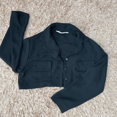 【AZ KNOW AZ】ショート丈ブラックジャケットの画像