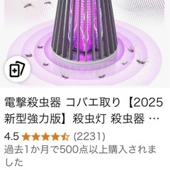 県北地域どこでもOK 電撃殺虫器 バッテリー内蔵の画像
