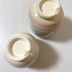 萩焼き夫婦湯呑み　ペア　未使用品の画像