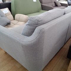 ★ジモティ割あり★  3人掛けソファ グレー H65×D85×W165 クリーニング済み TK5779の画像