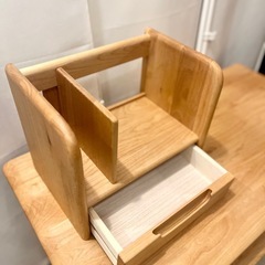 《売約済》【武蔵小山店】 ISSEIKI イッセイキ 学習机 デスク ワゴン ブックスタンド ３点セット アルダー材　木製デスク 勉強机 子供机 学習デスク 作業机 書斎机 シンプルデスク ナチュラルデスク 北欧風 無垢材 アルダー材 家具 セットデスク ワークデスク 天然木デスク 引き出し付き 学習机セット 子ども部屋 在宅ワーク リビング学習の画像