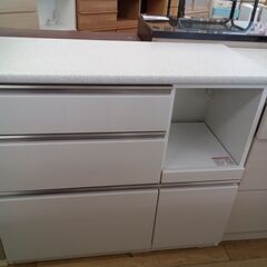 ★ジモティ割あり★ ニトリ キッチンカウンター ホワイト H91...
