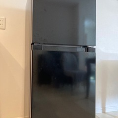 【美品】冷蔵庫 132L 幅47cm 右開 ブラック 2ドア スリム 小型 コンパクト 一人暮らし RCT128BL1JP(E) 2024モデルの画像