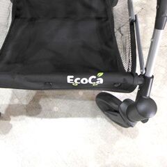 ショッピングカート EcoCa エコカ 買い物ワゴン 買い物カート 折りたたみ 黒 ブラック 【モノ市場東海店】 130の画像