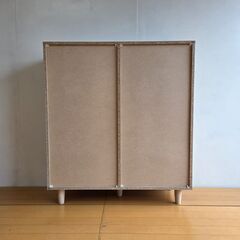 未使用訳あり 収納棚 キャビネット 幅90.5 ブックシェルフ 本棚 コミックラック 漫画収納 2列 ラック ナチュラルの画像