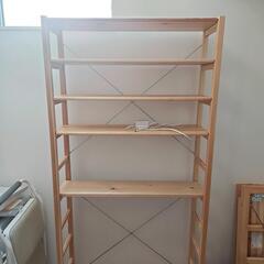 無印良品　パイン材ユニットシェルフ　奥行き25cm　本棚