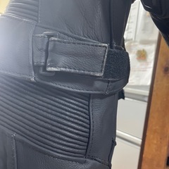 KTM レザー革ツナギ ブラック/オレンジの画像