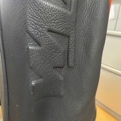KTM レザー革ツナギ ブラック/オレンジの画像